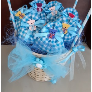 Sacchetto confettata per bomboniera o segnaposto nascita battesimo compleanno